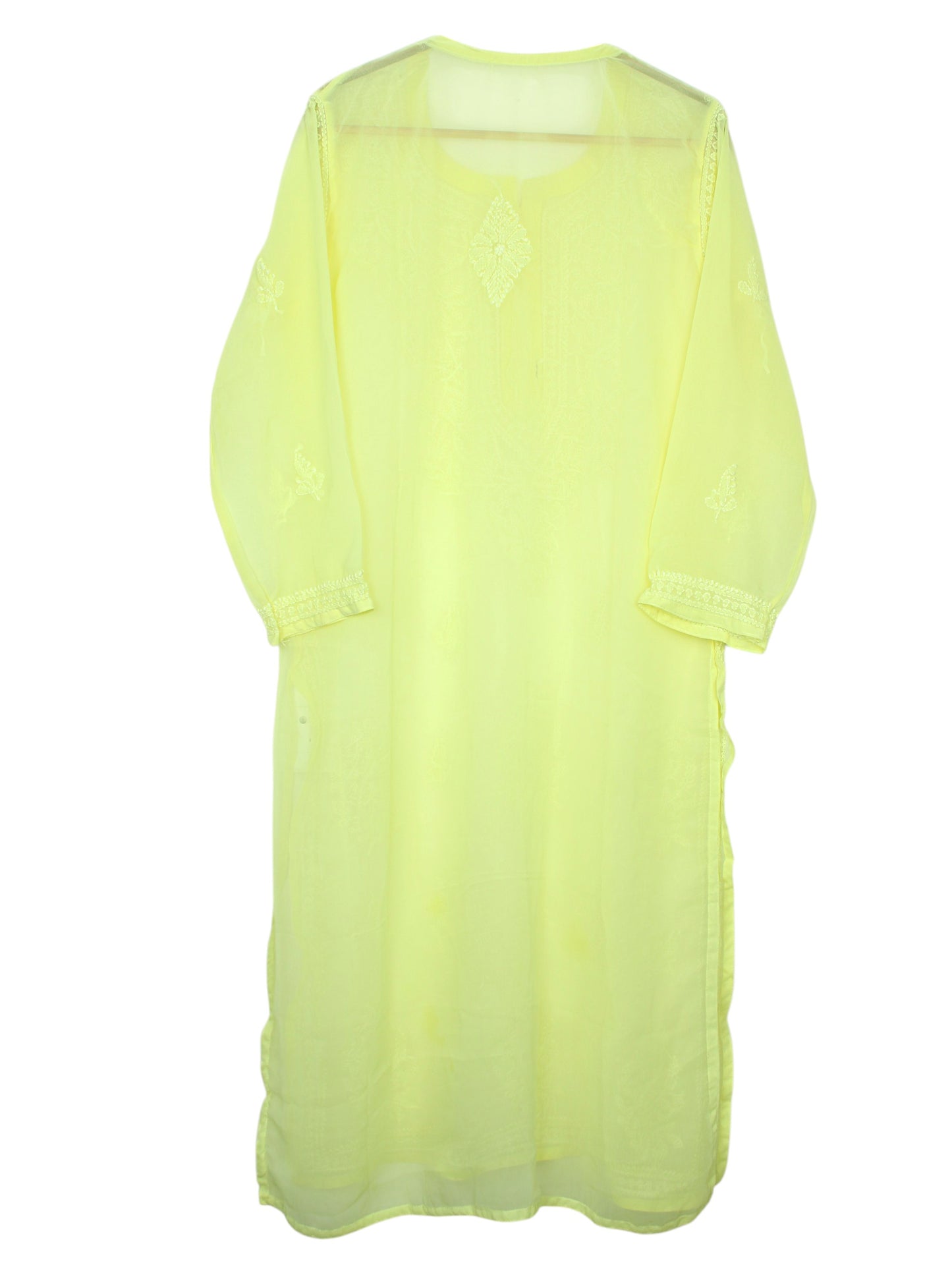 LAYLA YELLOW GEORGETTE LONG KURTA