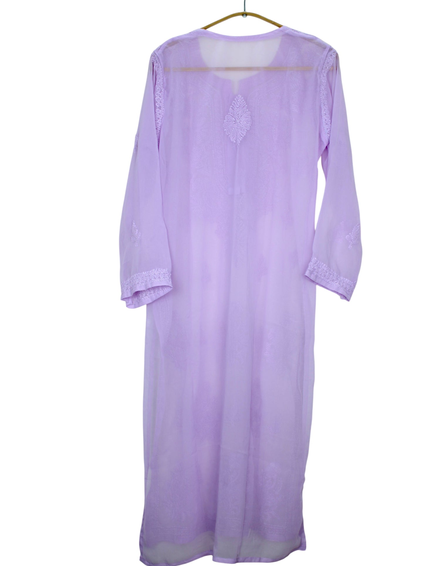 LAYLA LAVENDER GEORGETTE LONG KURTA