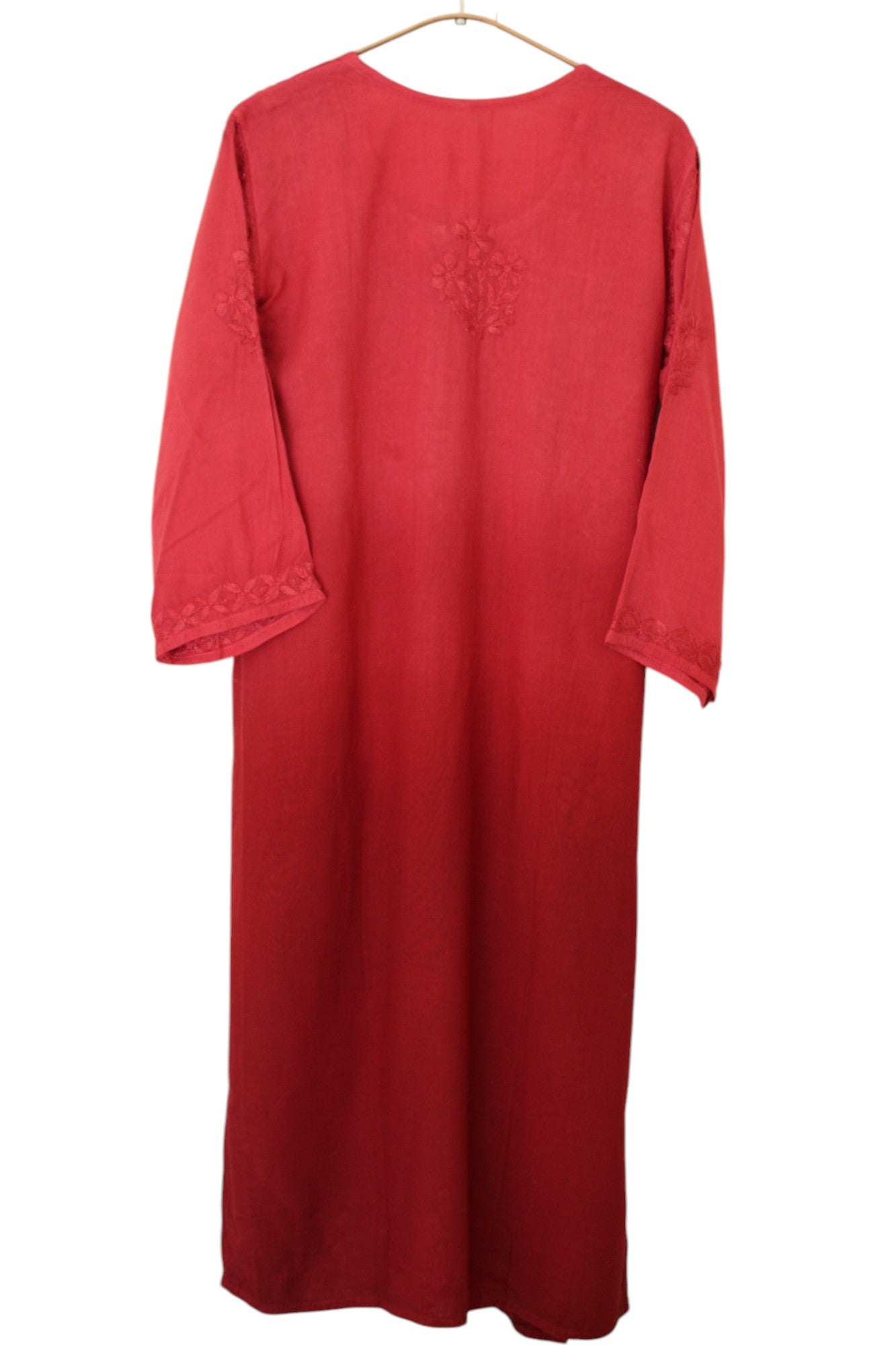 MAROON DUAL SHADE RAYON KURTA PALAZZO SET