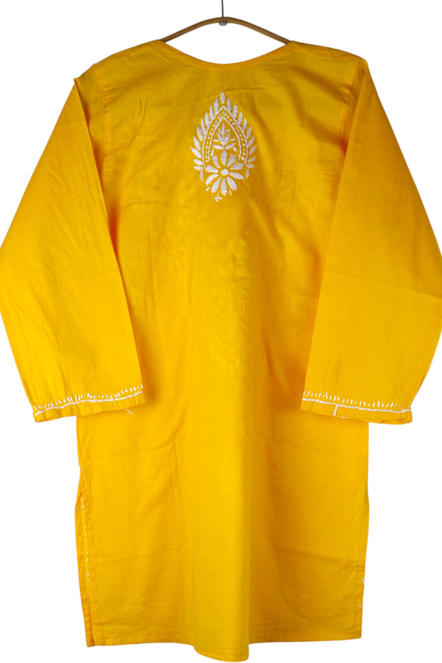 SUHANI YELLOW RED COTTON SHORT KURTA