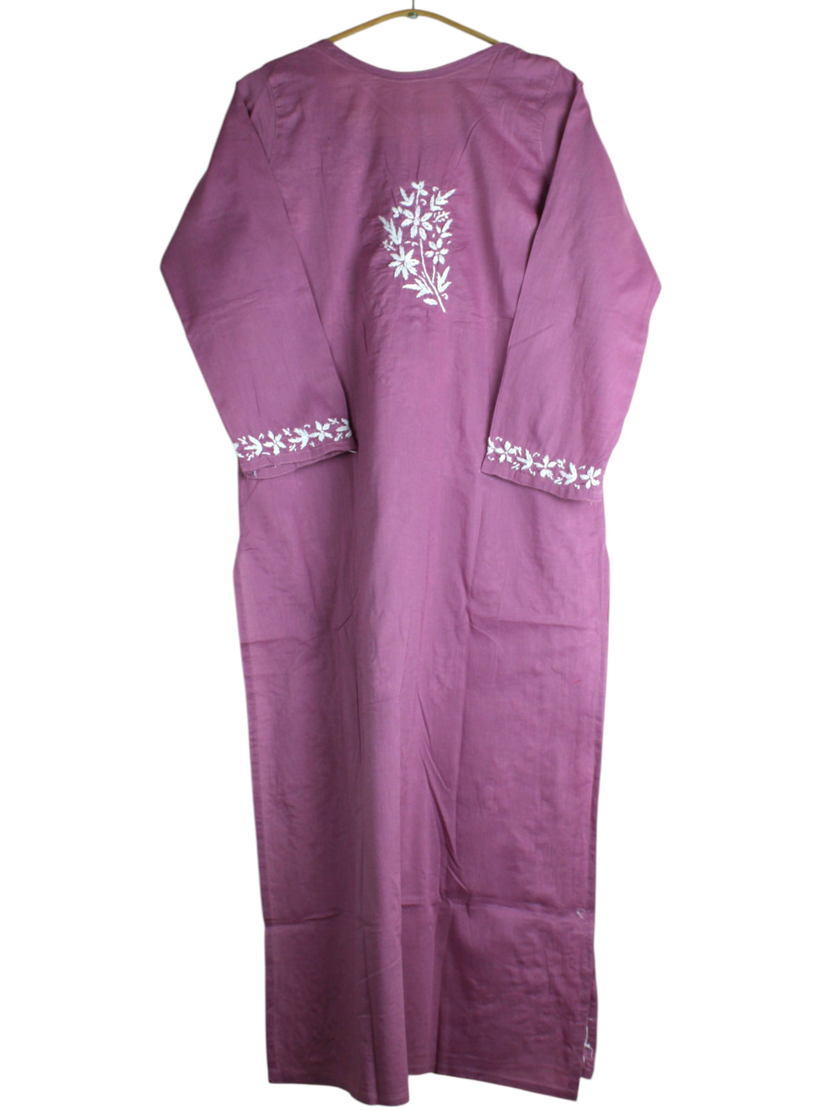 ZOYA MAUVE COTTON LONG KURTA