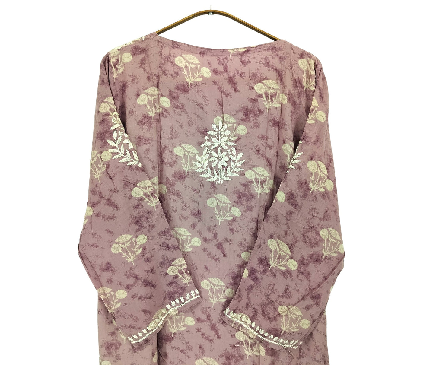 DUSTY MAUVE MODAL PRINTED LONG KURTA