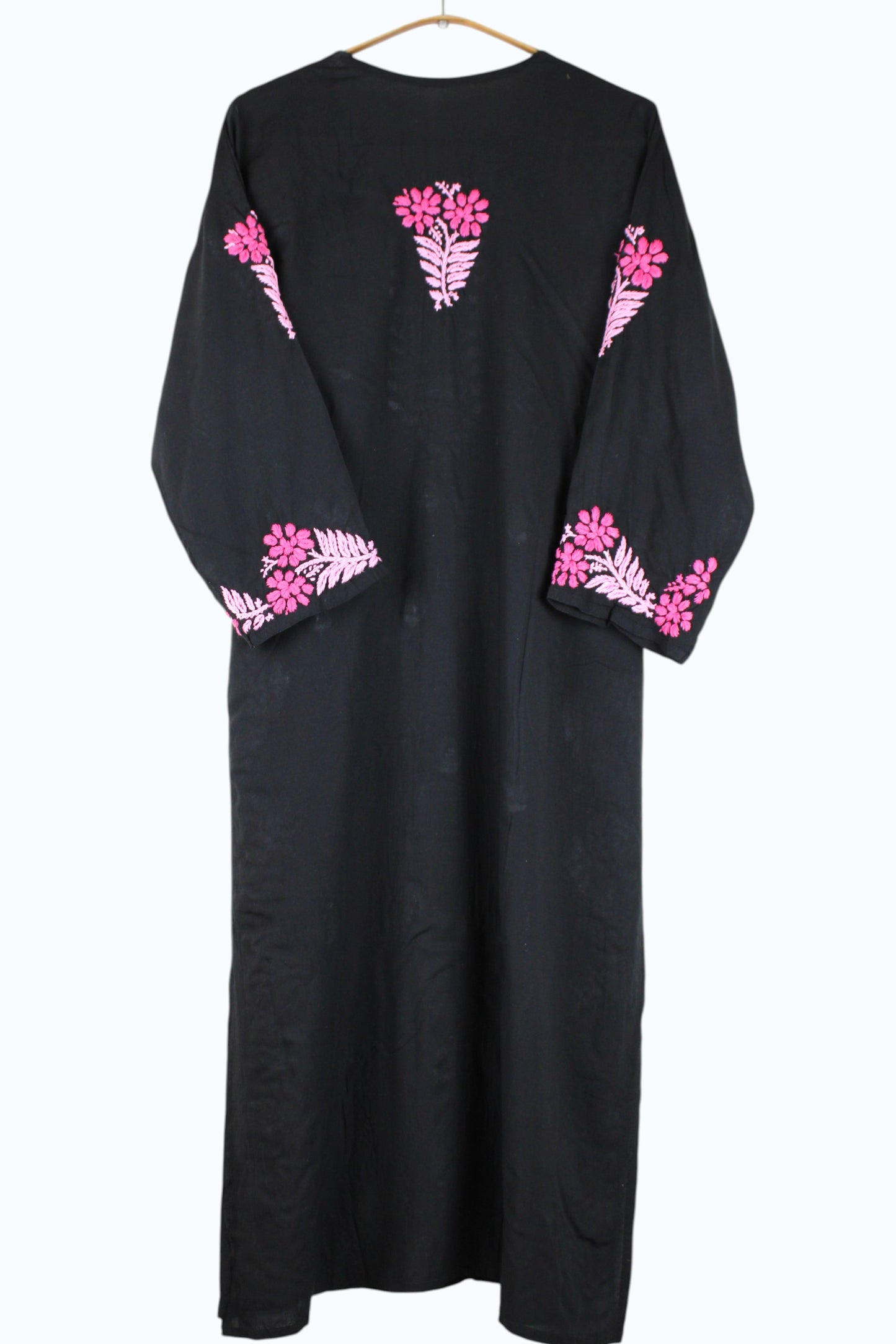 SAFIYA BLACK & PINK MODAL LONG KURTA