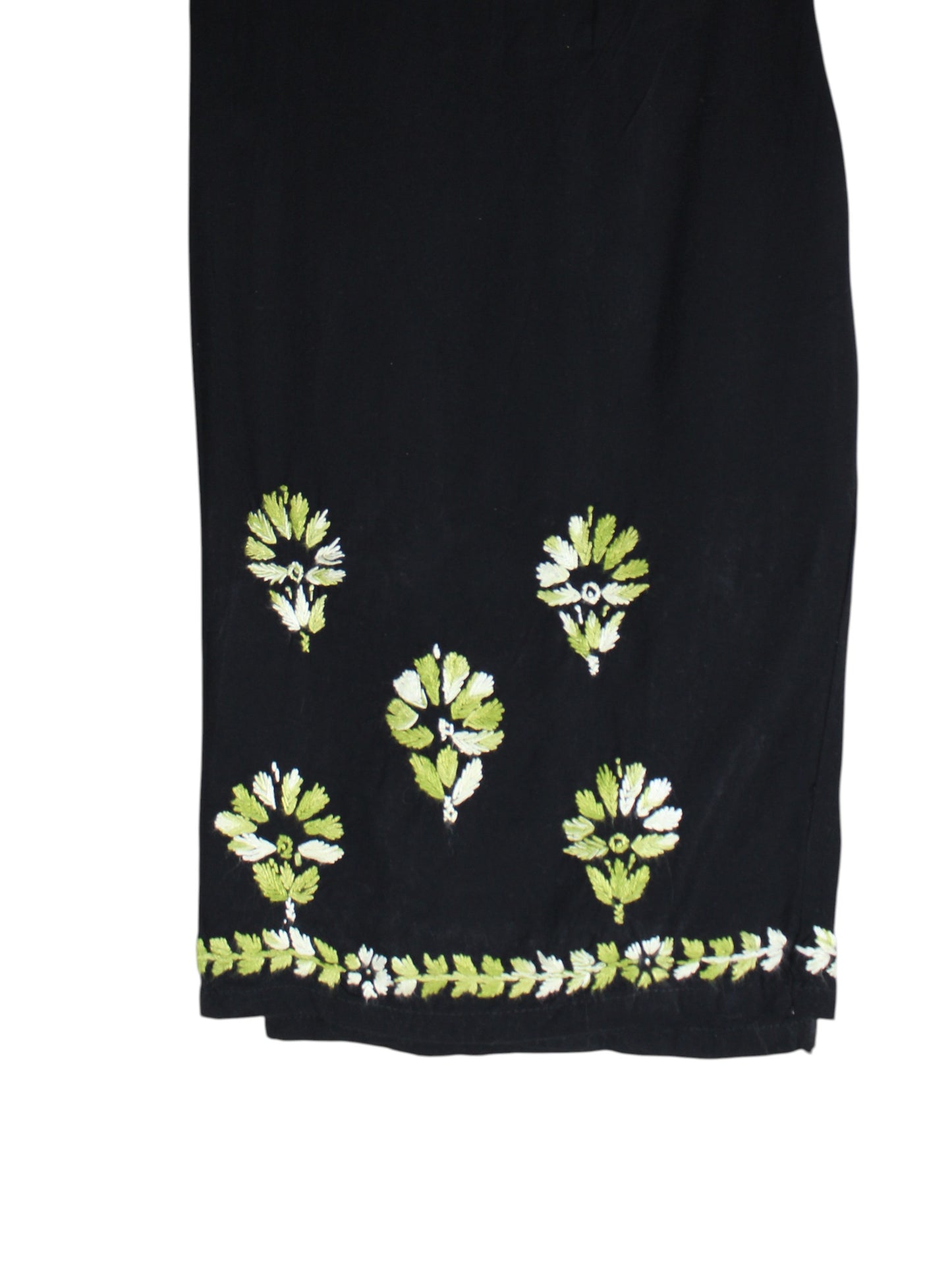 RIVYA BLACK & GREEN RAYON KURTA SET