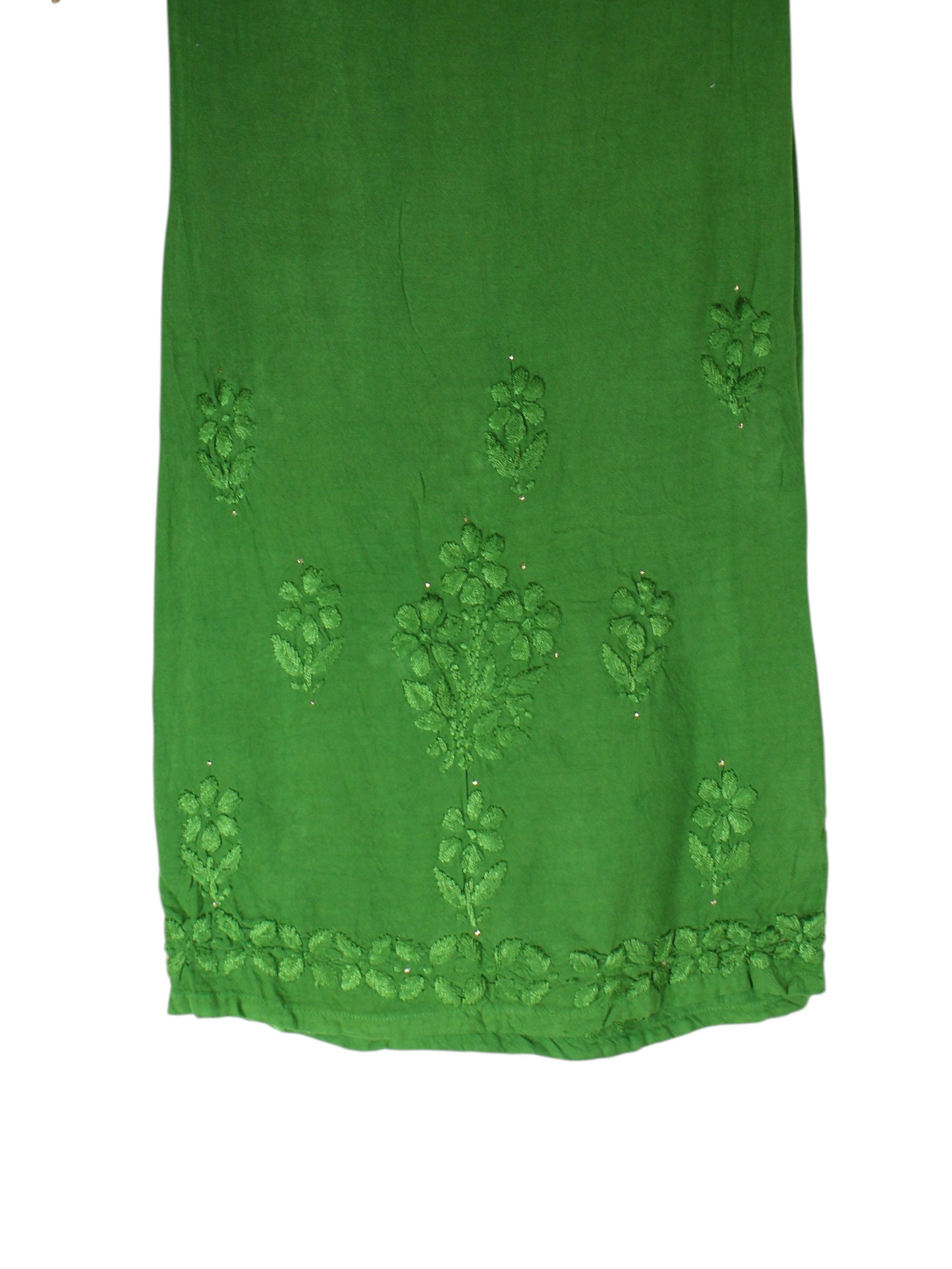 RUHAIRA LEAF GREEN RAYON KURTA SET