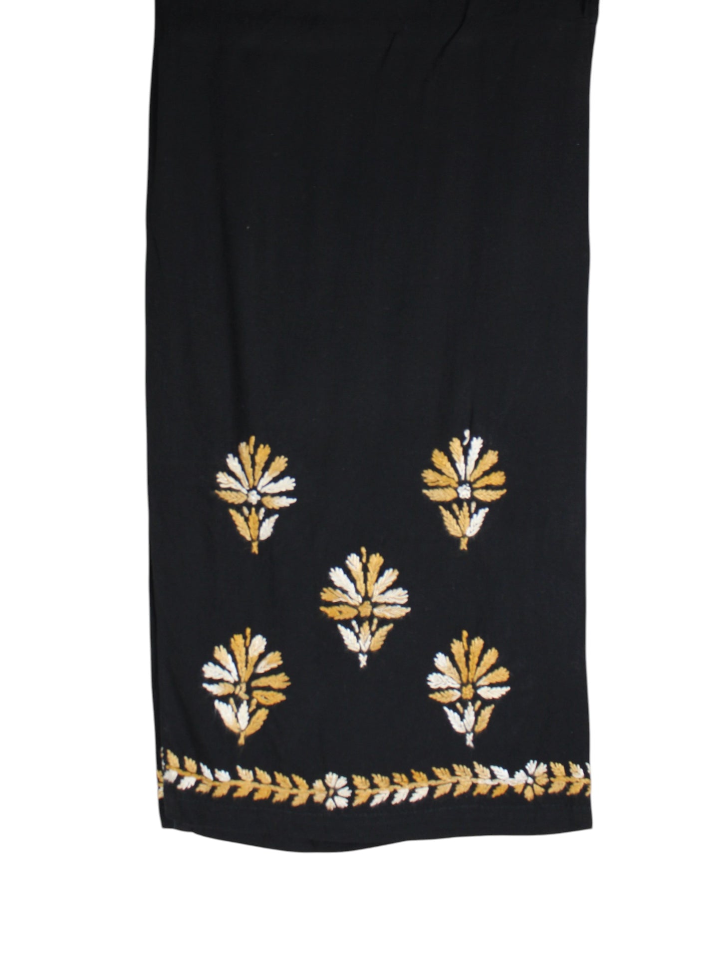 RIVYA BLACK & VINTAGE GOLD RAYON KURTA SET
