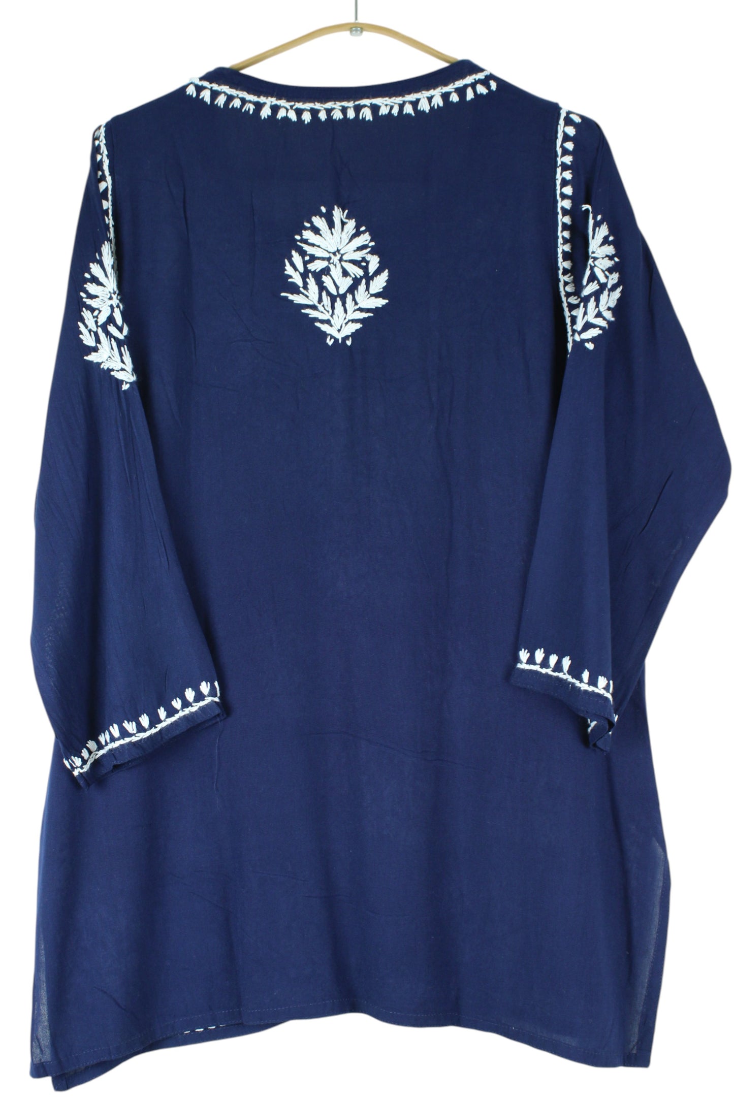 AMAYA NAVY BLUE RAYON SHORT KURTA