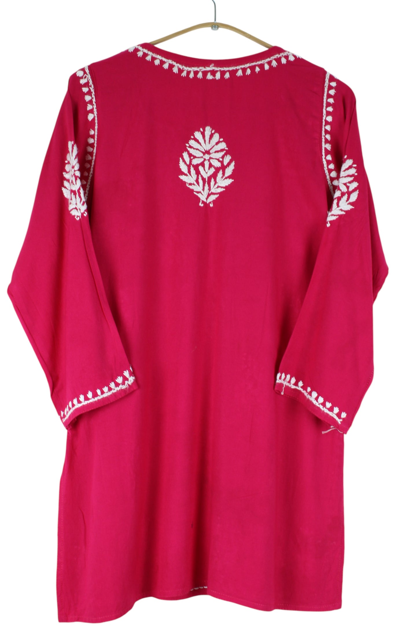 AMAYA RANI PINK RAYON SHORT KURTA