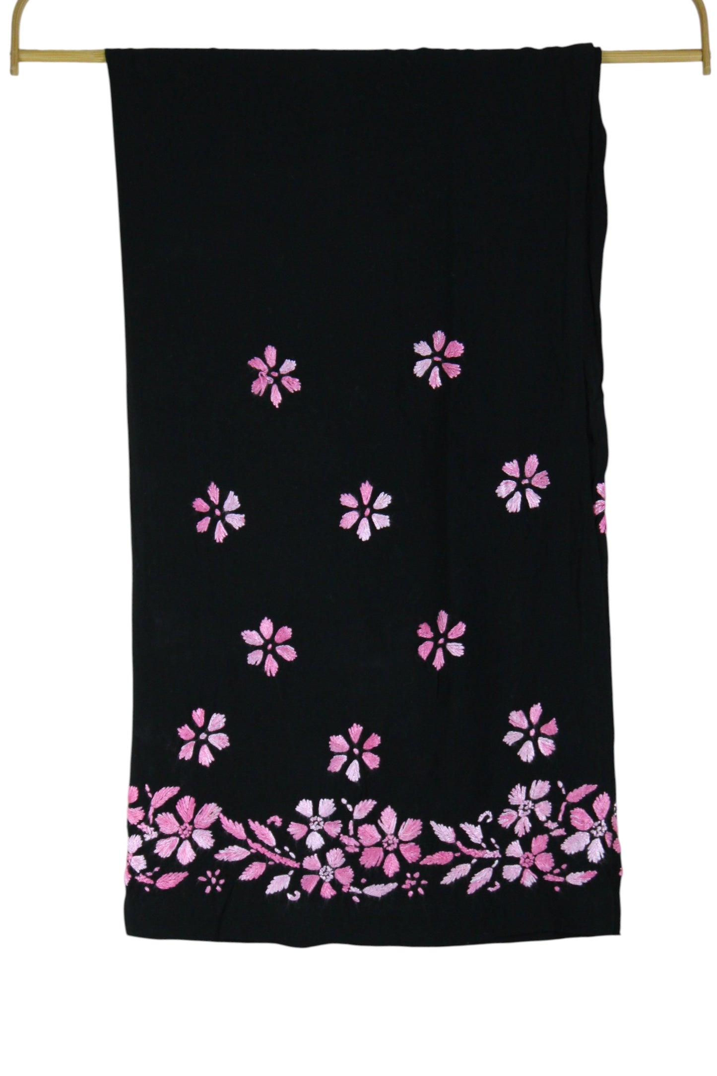 RIYA BLACK & PINK RAYON KURTA SET