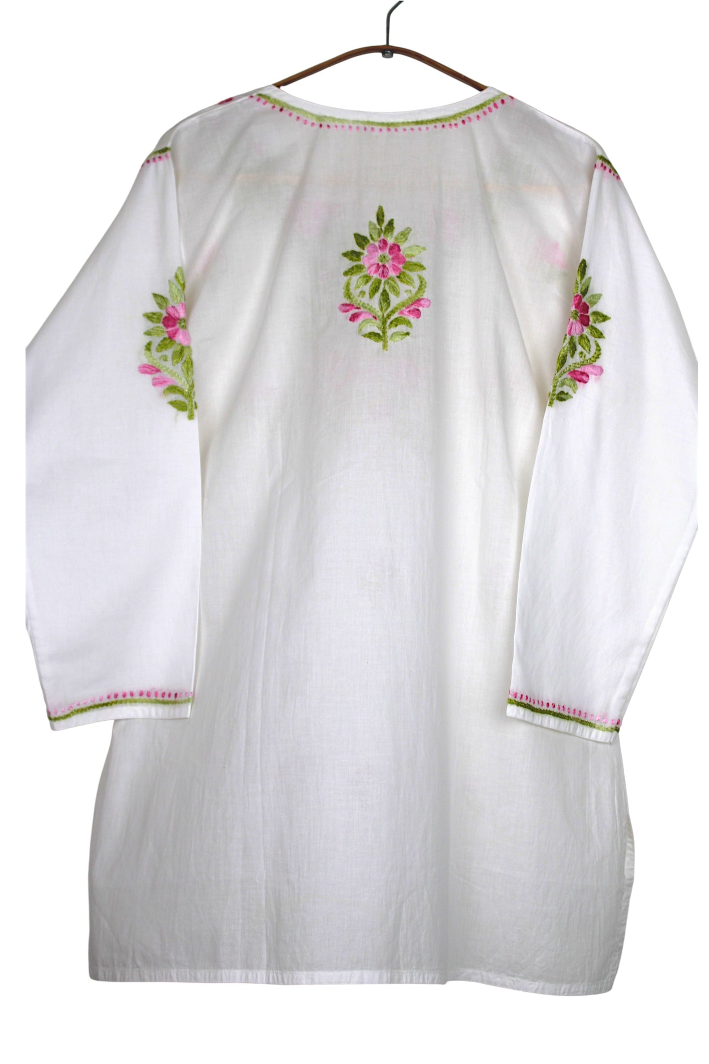 HANIA PREMIUM WHITE COTTON SHORT KURTA