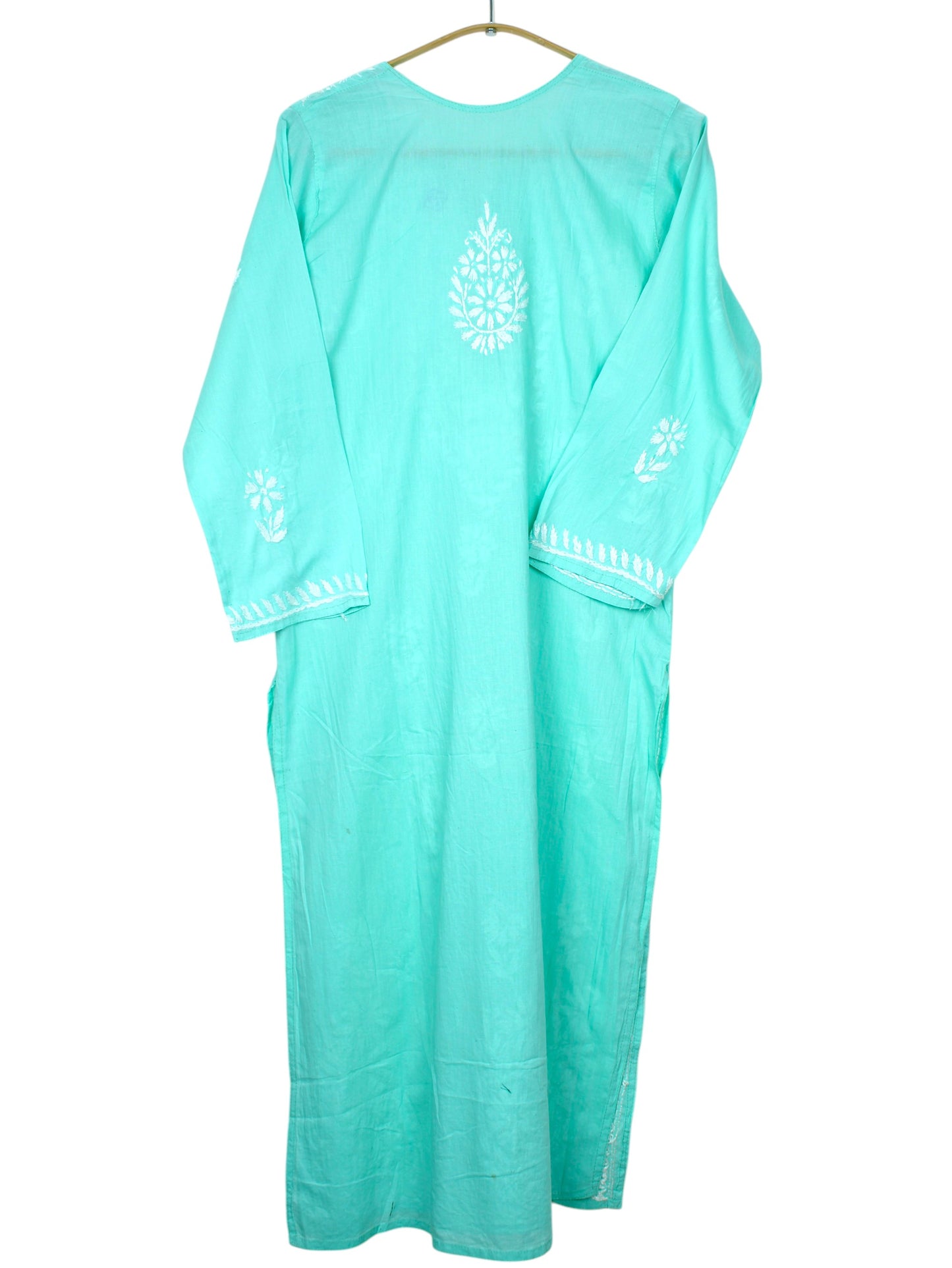ZAINAB MINT GREEN COTTON LONG KURTA