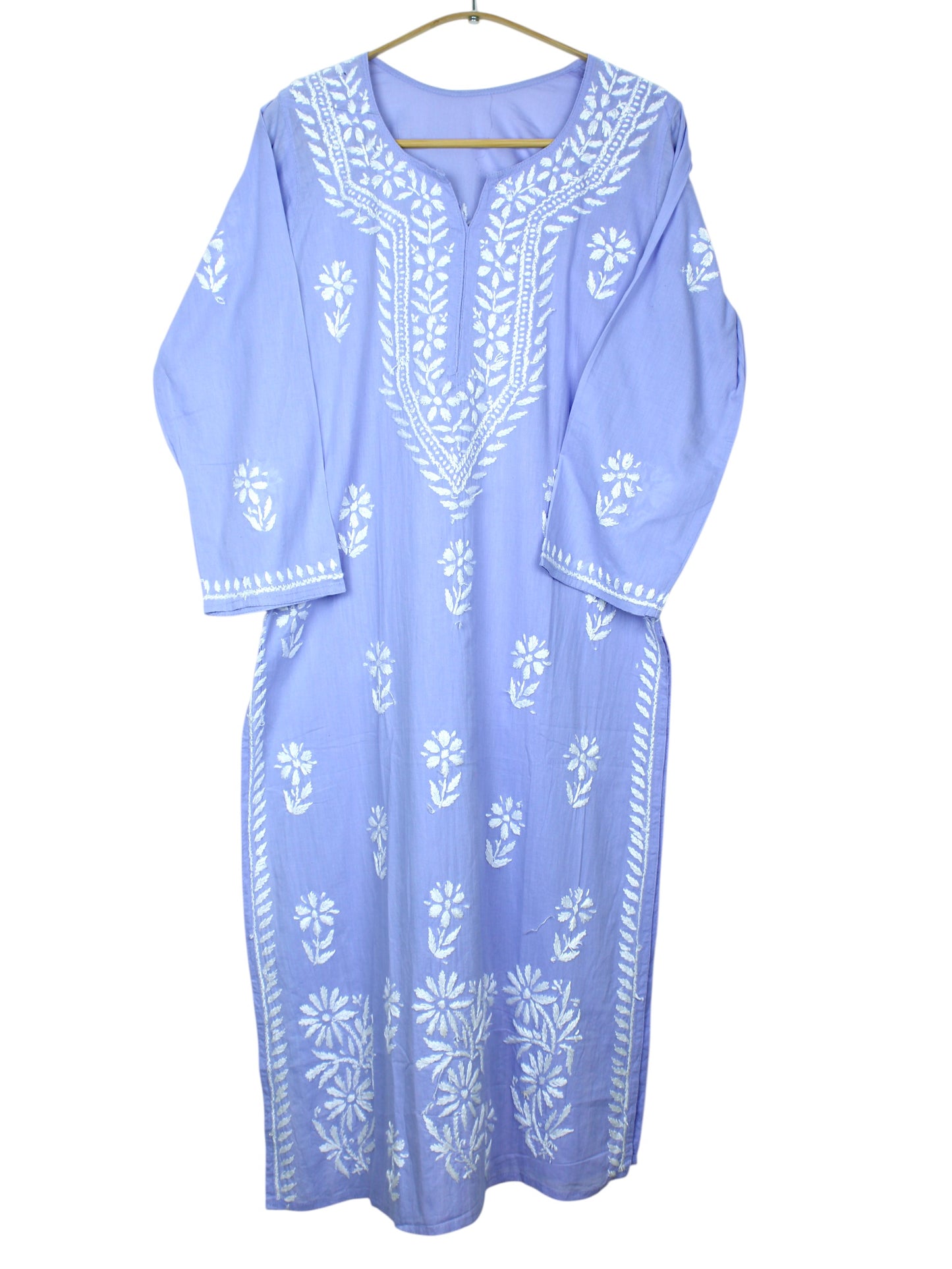 ZAINAB LAVENDER COTTON LONG KURTA