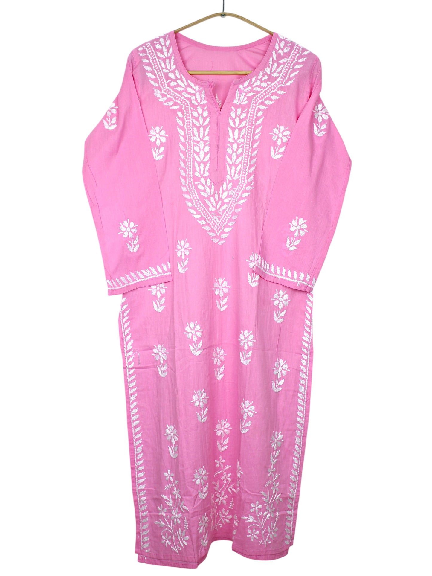 ZAINAB BABY PINK COTTON LONG KURTA