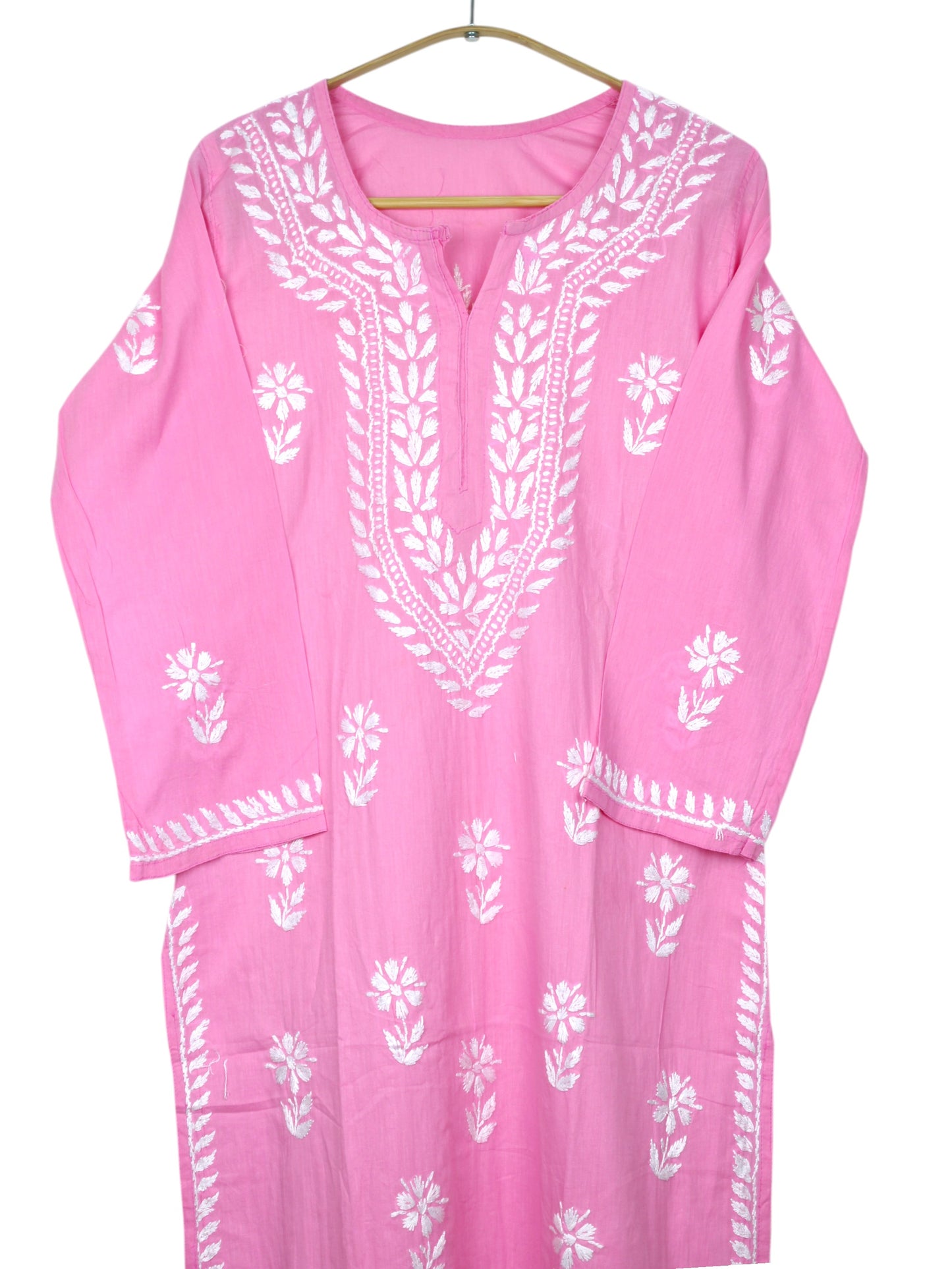 ZAINAB BABY PINK COTTON LONG KURTA
