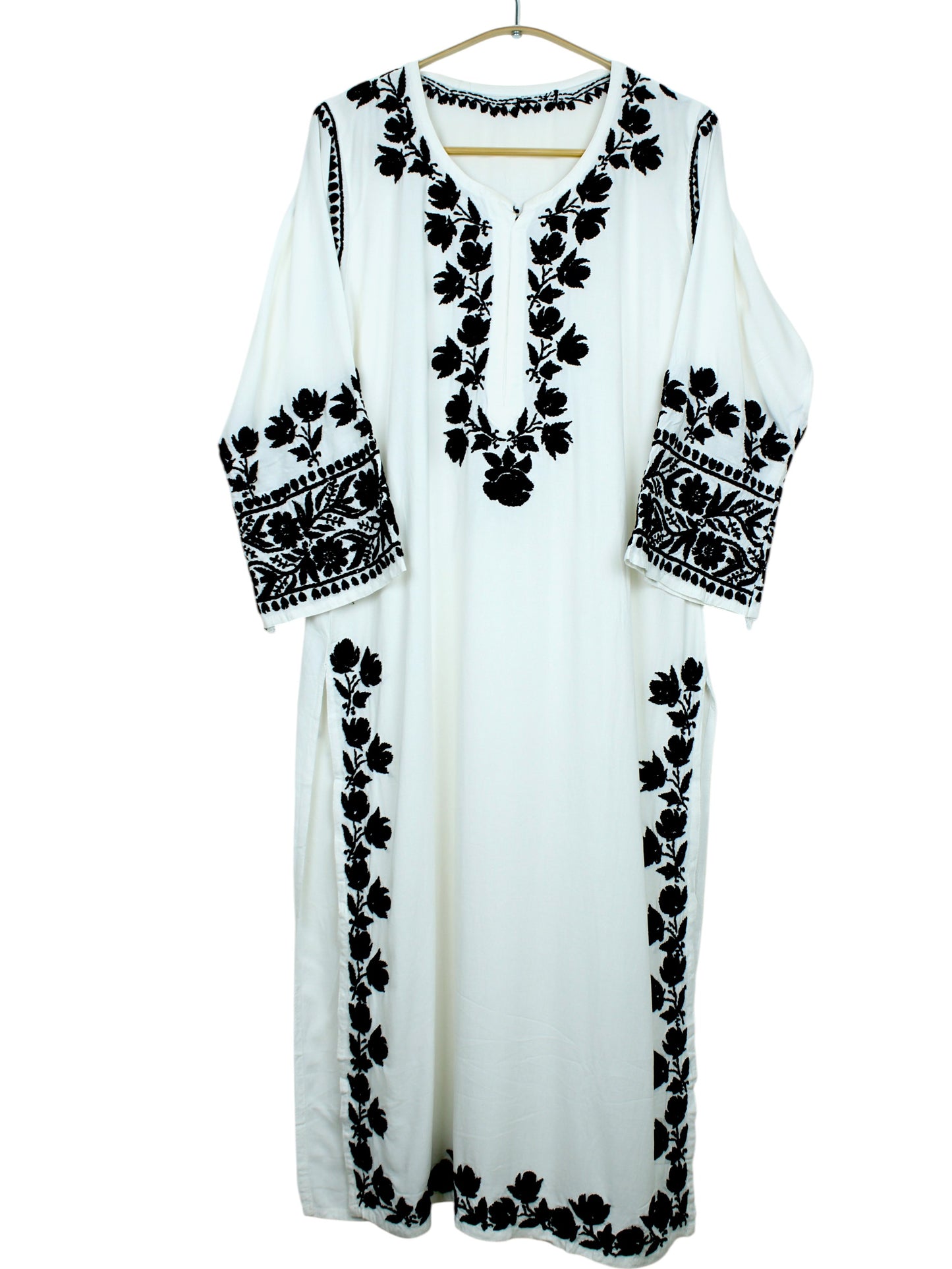 HERA WHITE & BLACK MODAL PREMIUM KURTA SET