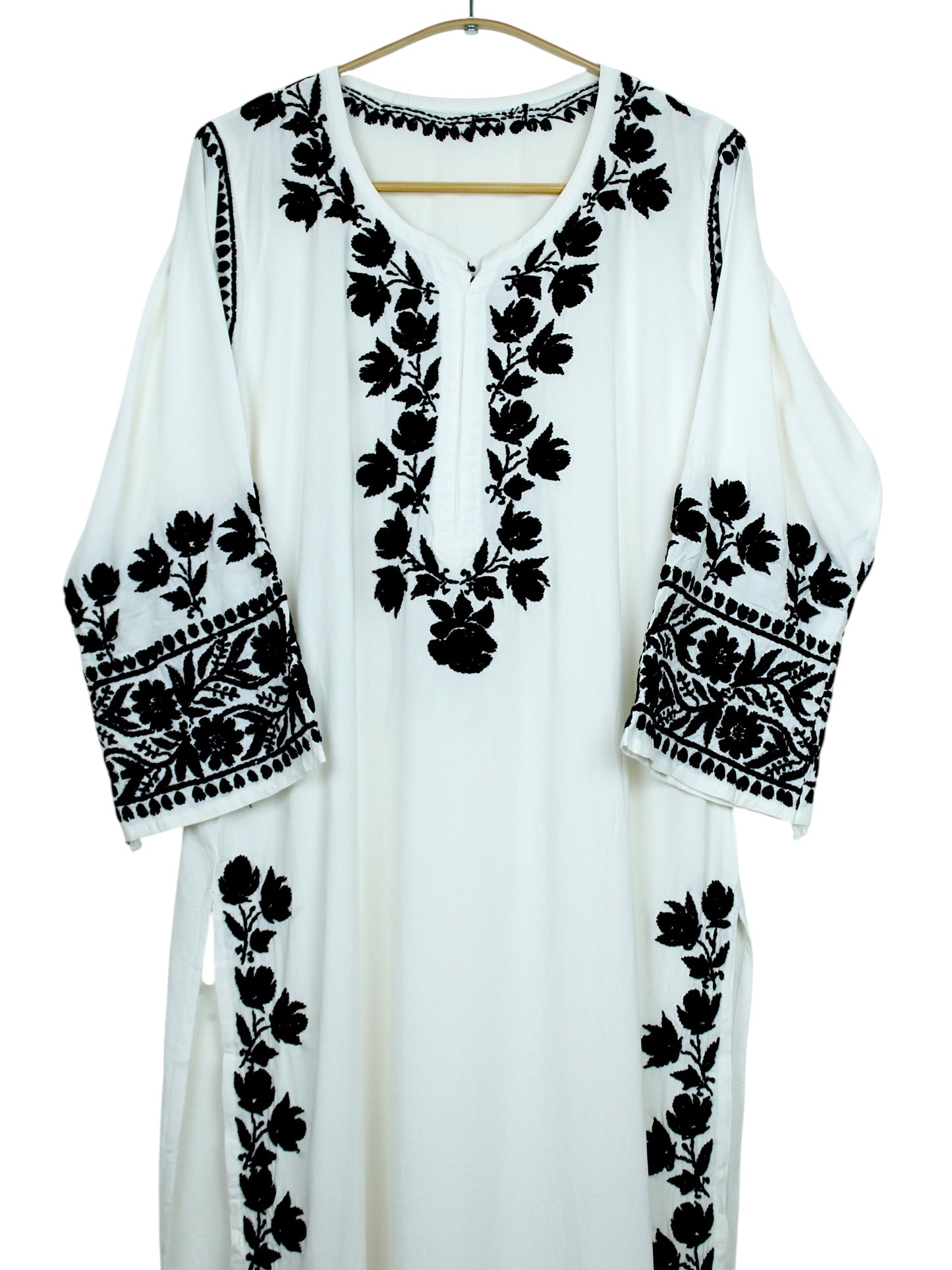 HERA WHITE & BLACK MODAL PREMIUM KURTA SET