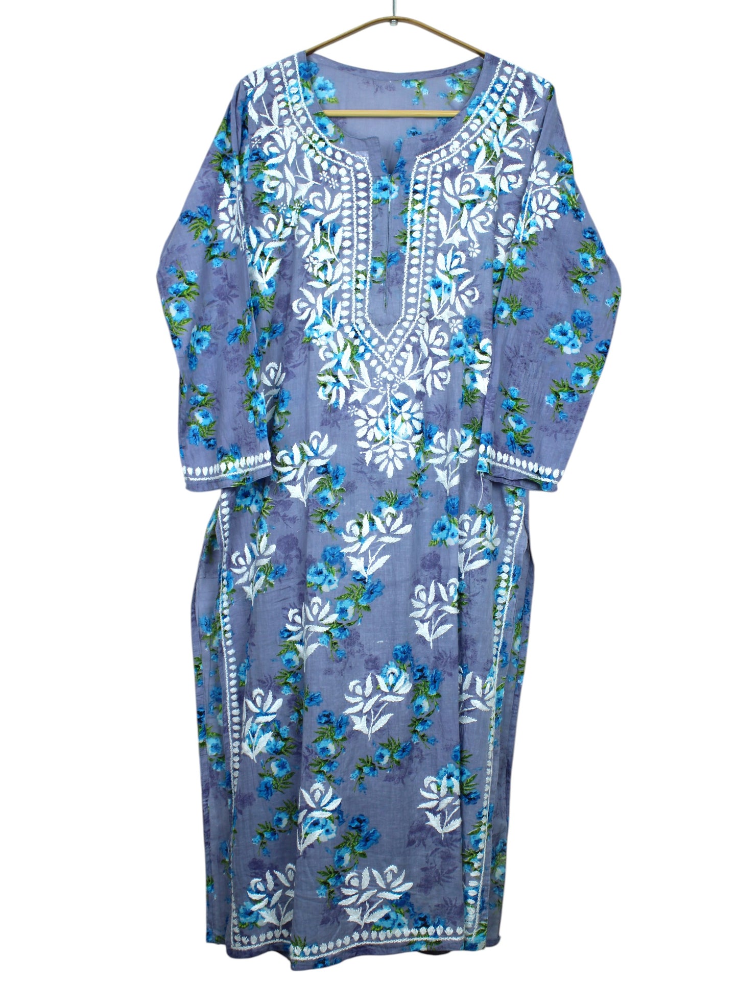 DANIA GREYLONG MULMUL KURTA SET
