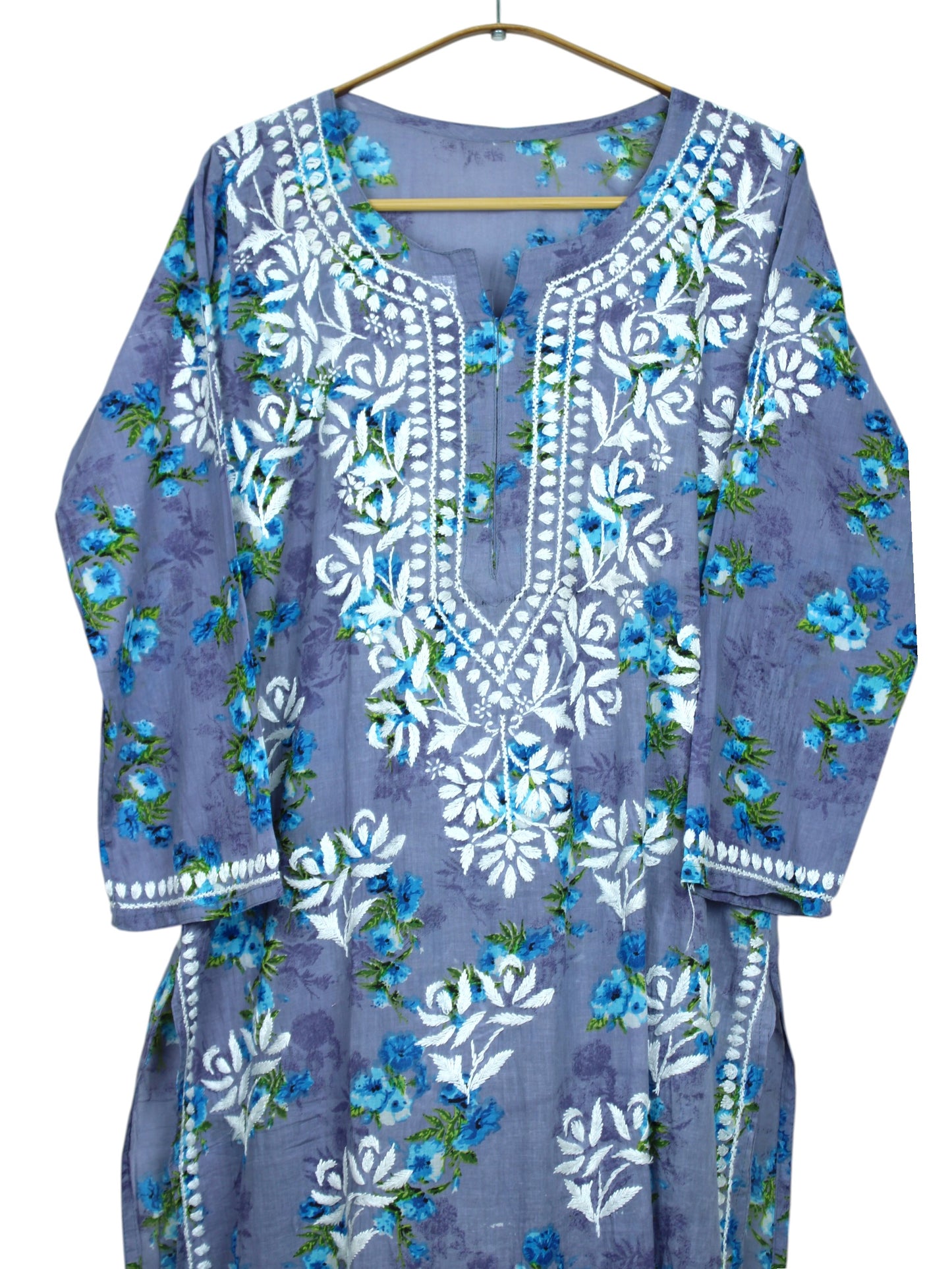 DANIA GREYLONG MULMUL KURTA SET