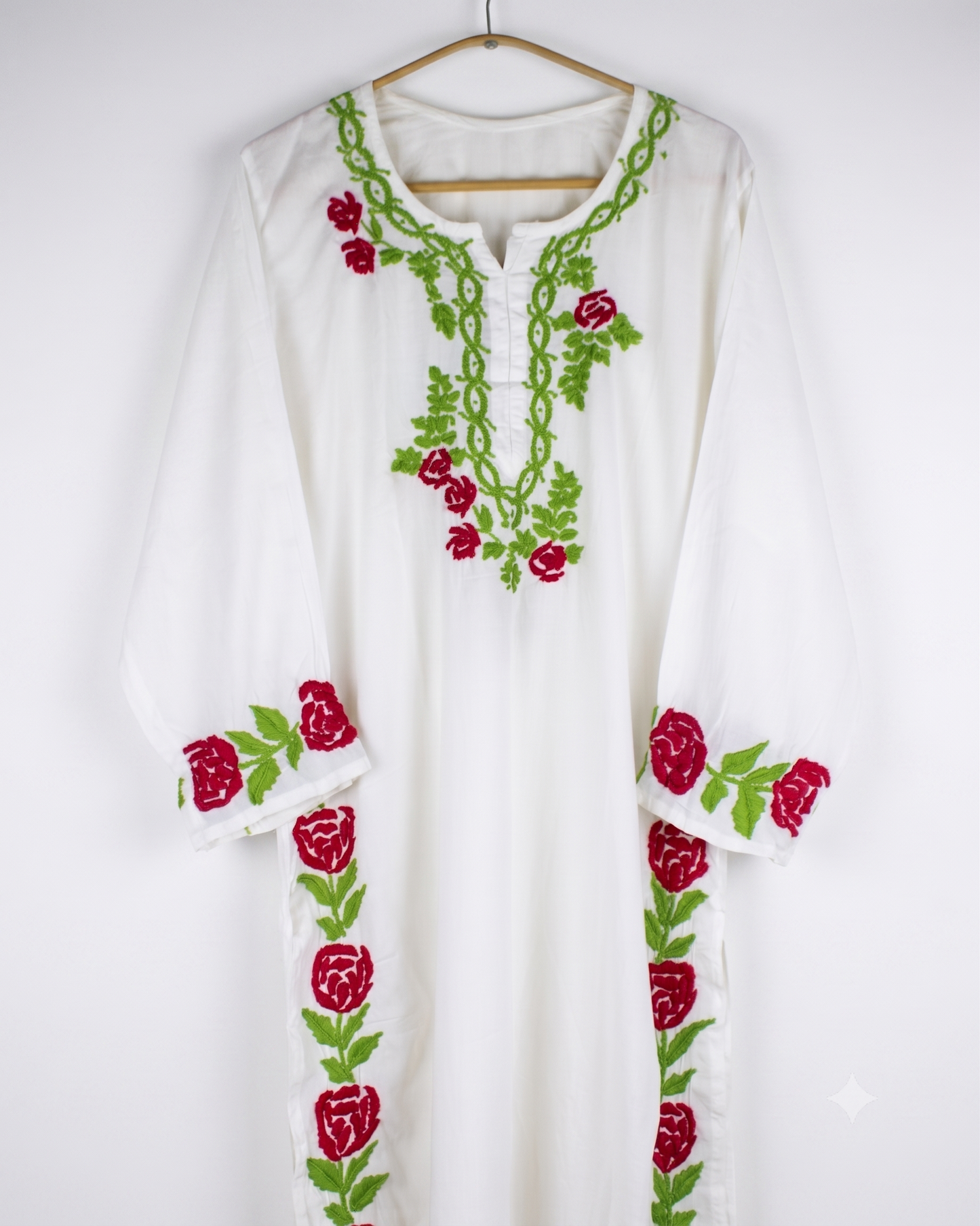 NAGMA WHITE MODAL LONG KURTA