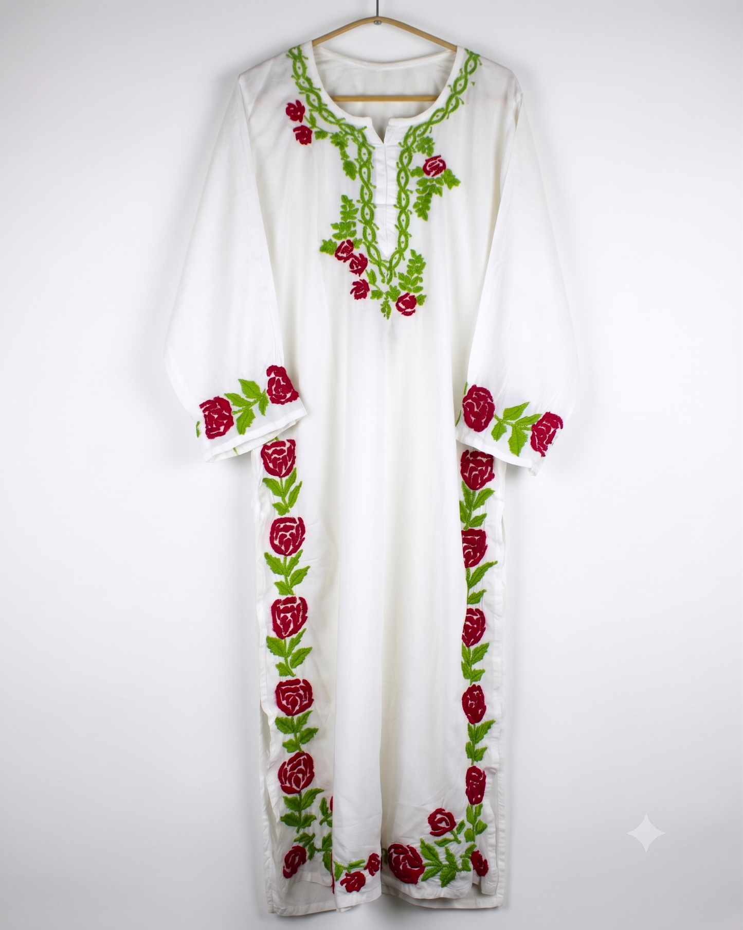 NAGMA WHITE MODAL LONG KURTA
