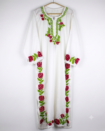 NAGMA WHITE MODAL LONG KURTA