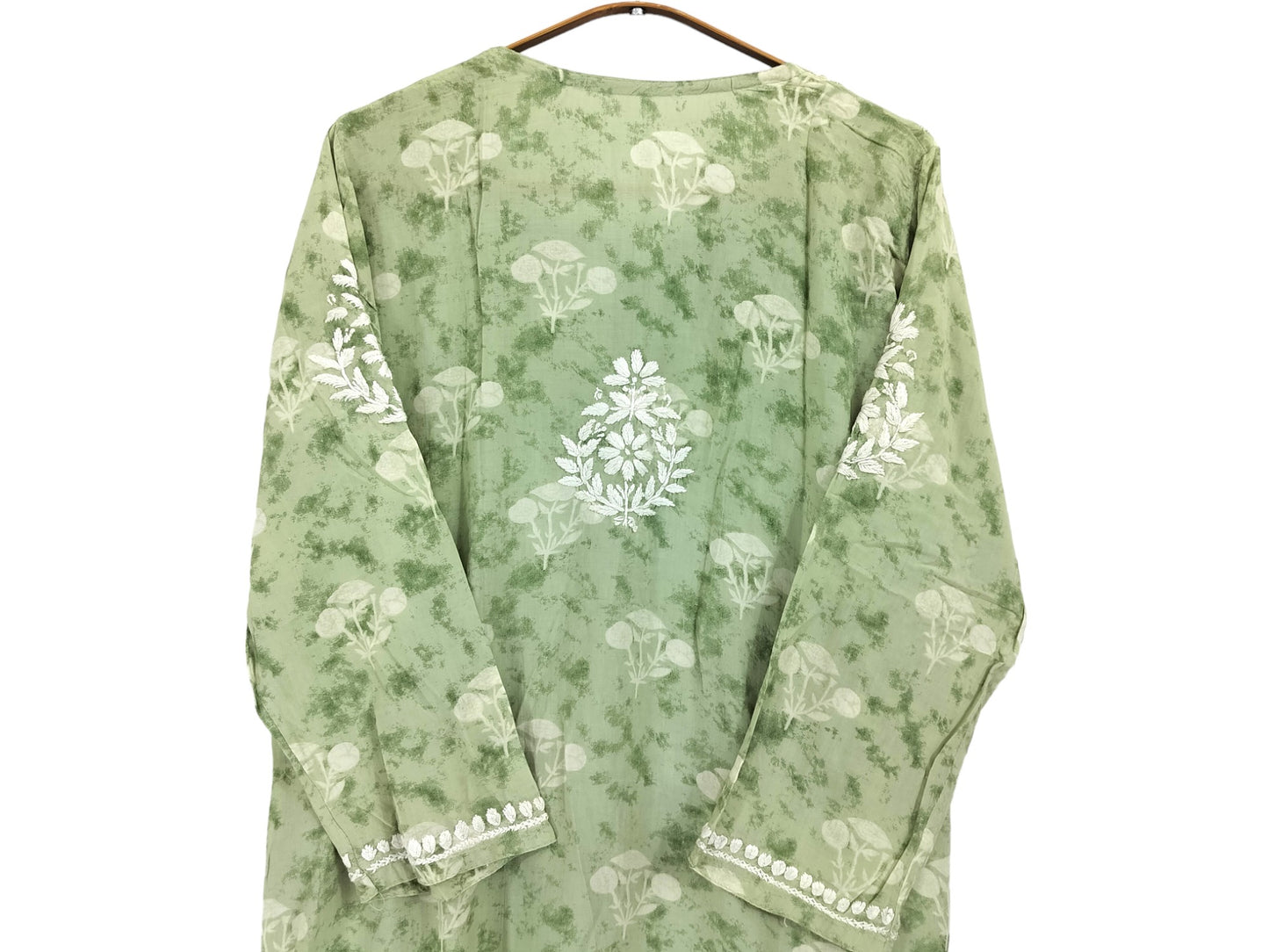 PASTEL GREEN MODAL PRINTED LONG KURTA