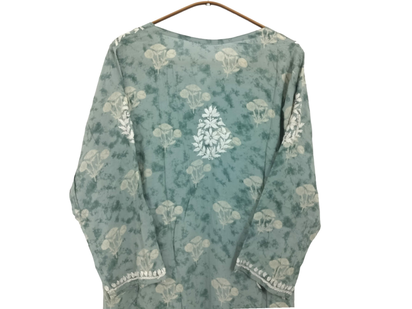 PASTEL BLUE MODAL PRINTED LONG KURTA