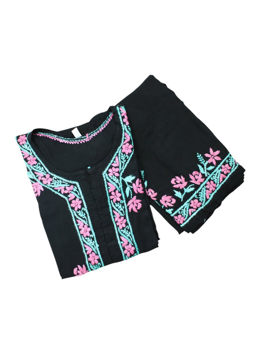 ALINA BLACK MODAL PREMIUM KURTA SET