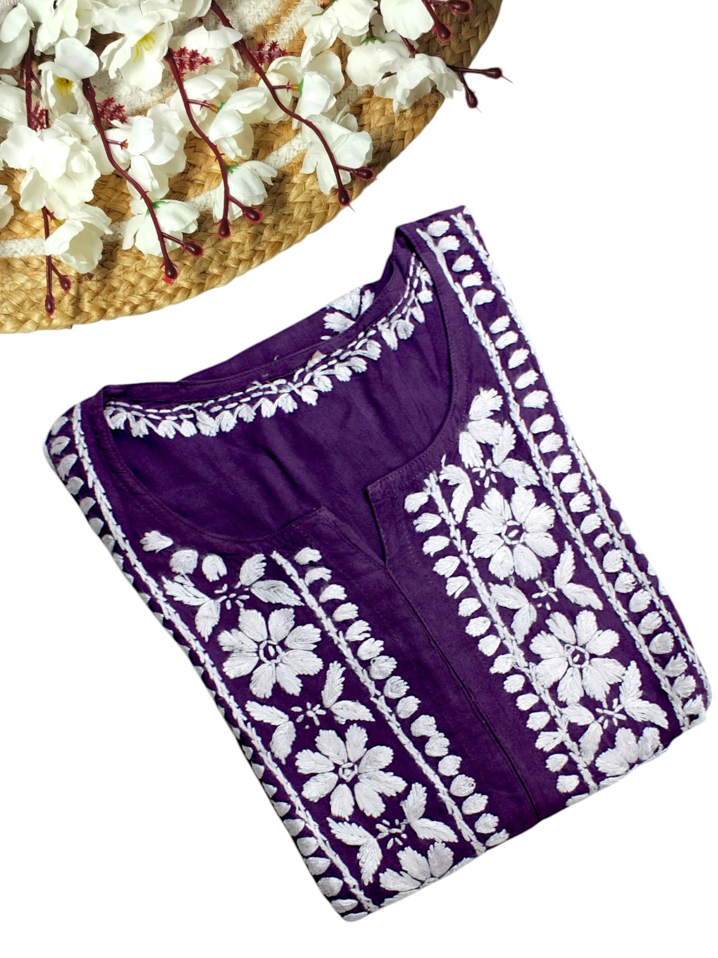 LILY PURPLE LONG RAYON KURTA