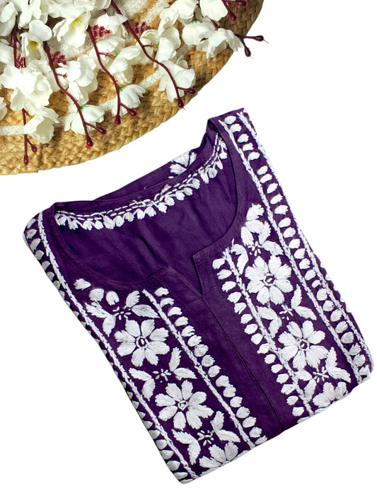 LILY PURPLE LONG RAYON KURTA