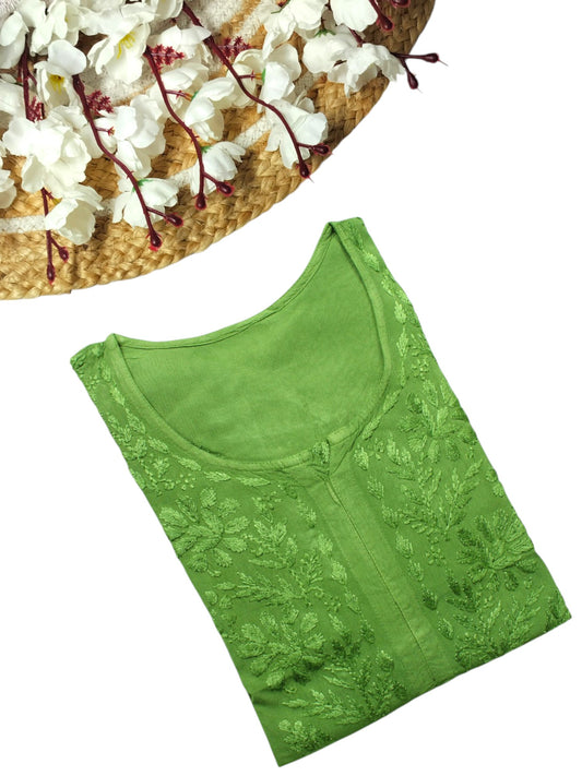 MEHER MEHNDI GREEN RAYON LONG KURTA