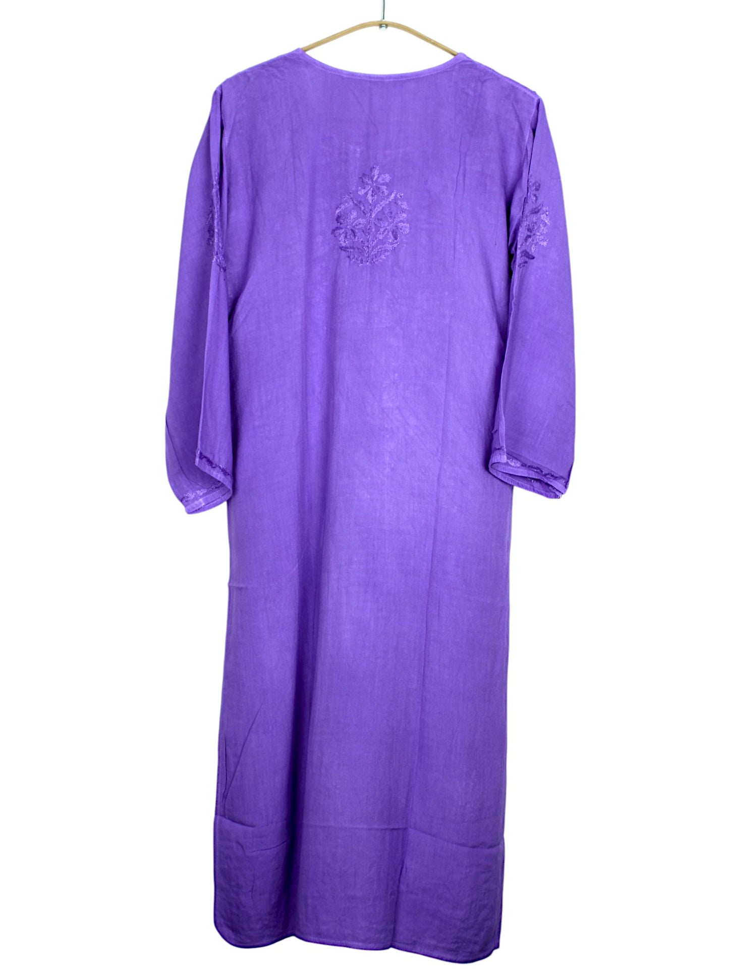 MEHER PURPLE RAYON LONG KURTA