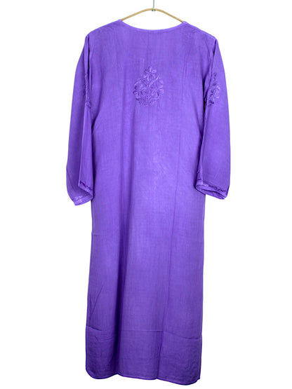 MEHER PURPLE RAYON LONG KURTA