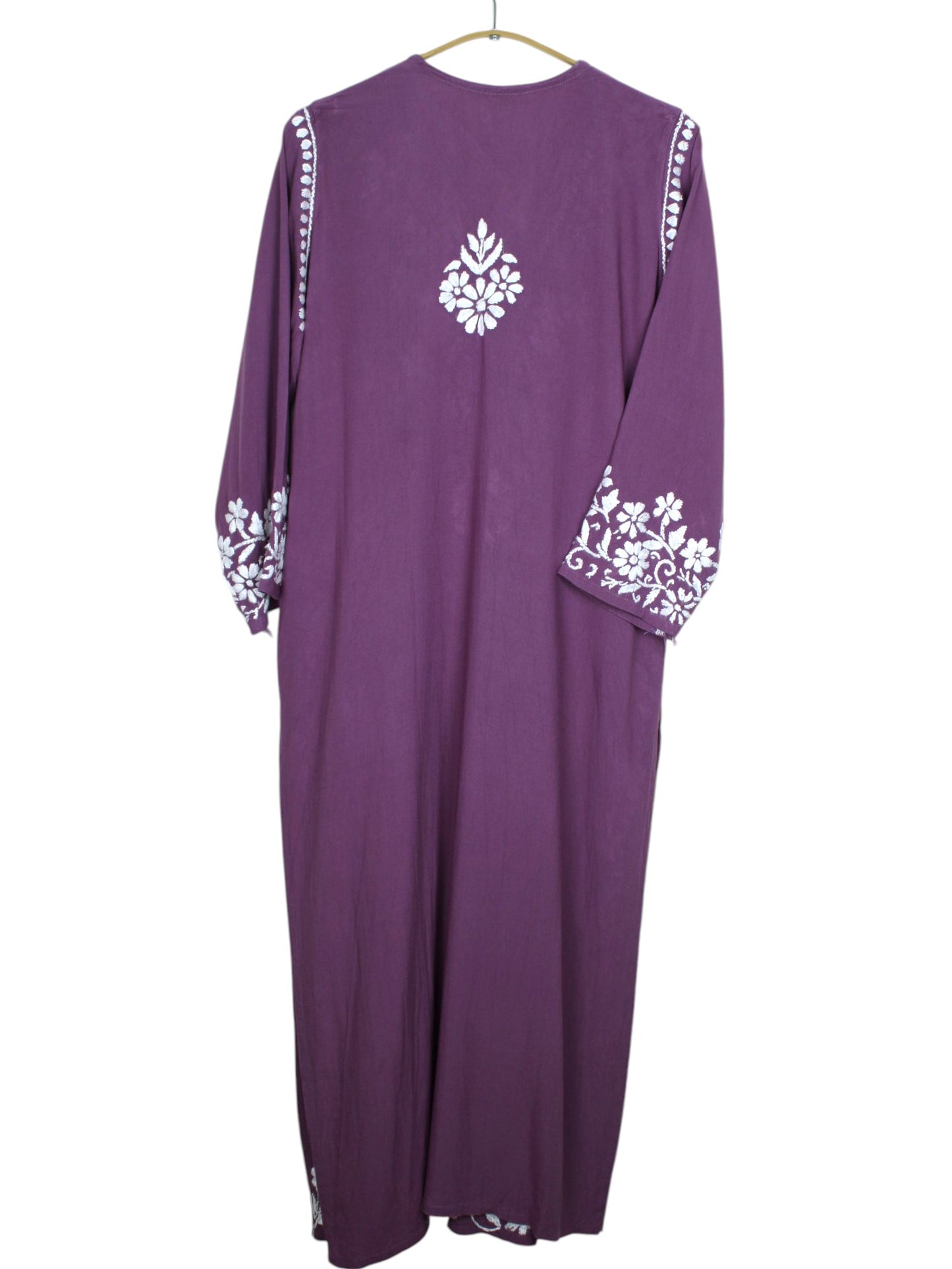 ZIMAL ELEGANT PLUM LONG RAYON KURTA
