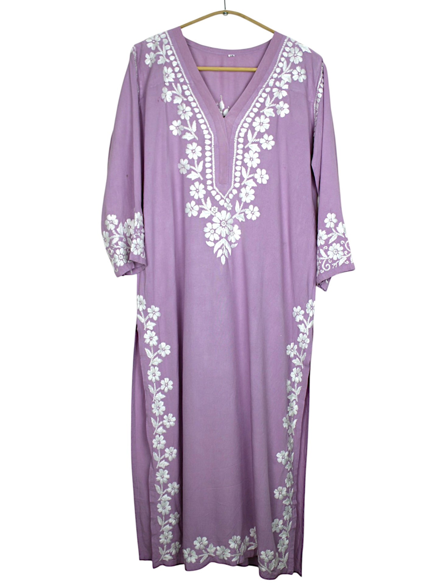 ZIMAL ELEGANT DUSTY MAUVE LONG RAYON KURTA