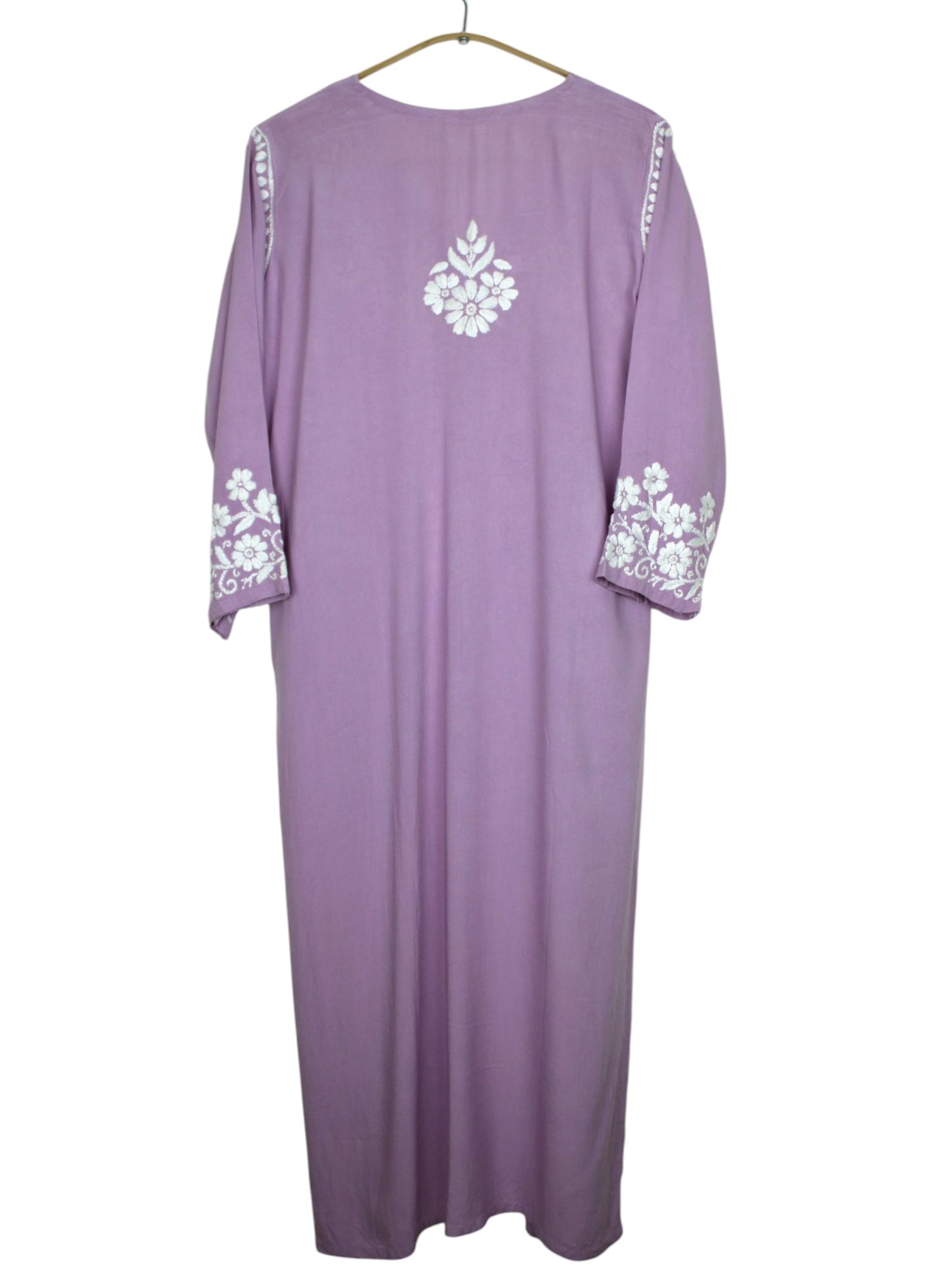 ZIMAL ELEGANT DUSTY MAUVE LONG RAYON KURTA