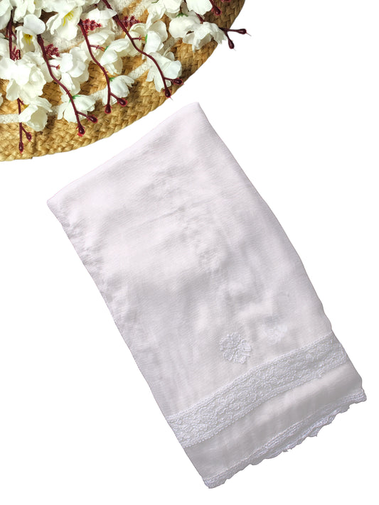CHIKANKARI CHIFFON DUPATTA