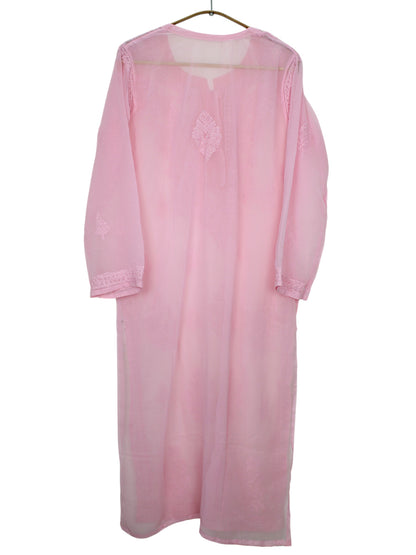 LAYLA PINK GEORGETTE LONG KURTA