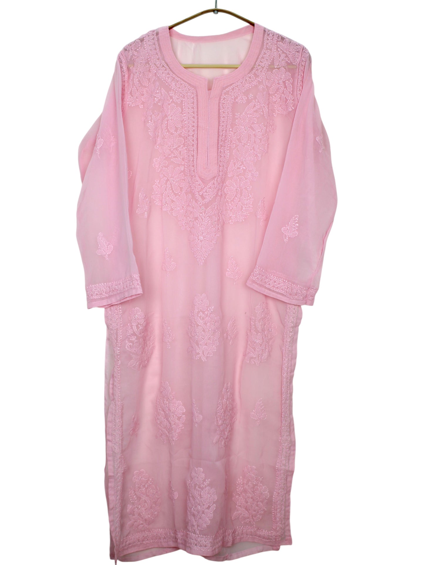 LAYLA PINK GEORGETTE LONG KURTA