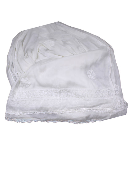 CHIKANKARI CHIFFON DUPATTA