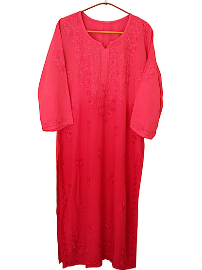 PINK DUAL SHADE RAYON KURTA PALAZZO SET