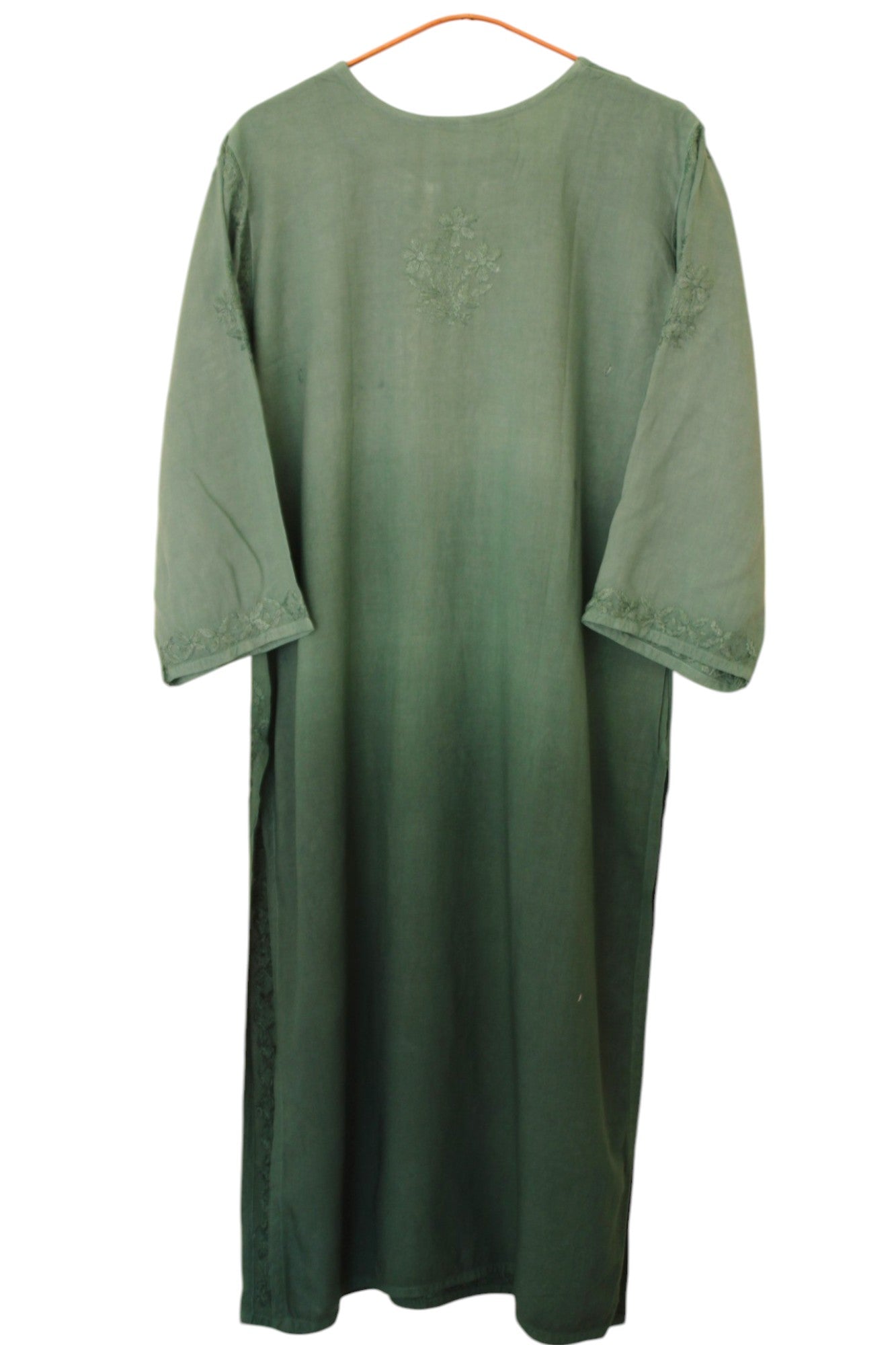 GREEN DUAL SHADE RAYON KURTA PALAZZO SET
