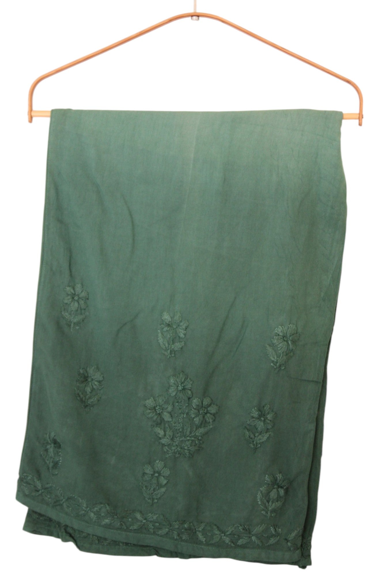 GREEN DUAL SHADE RAYON KURTA PALAZZO SET