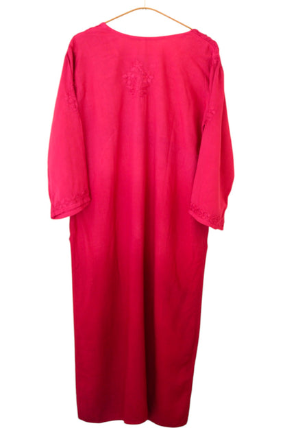 MAGENTA DUAL SHADE RAYON KURTA PALAZZO SET