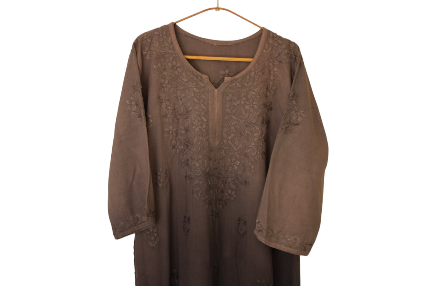 GREY DUAL SHADE RAYON KURTA PALAZZO SET