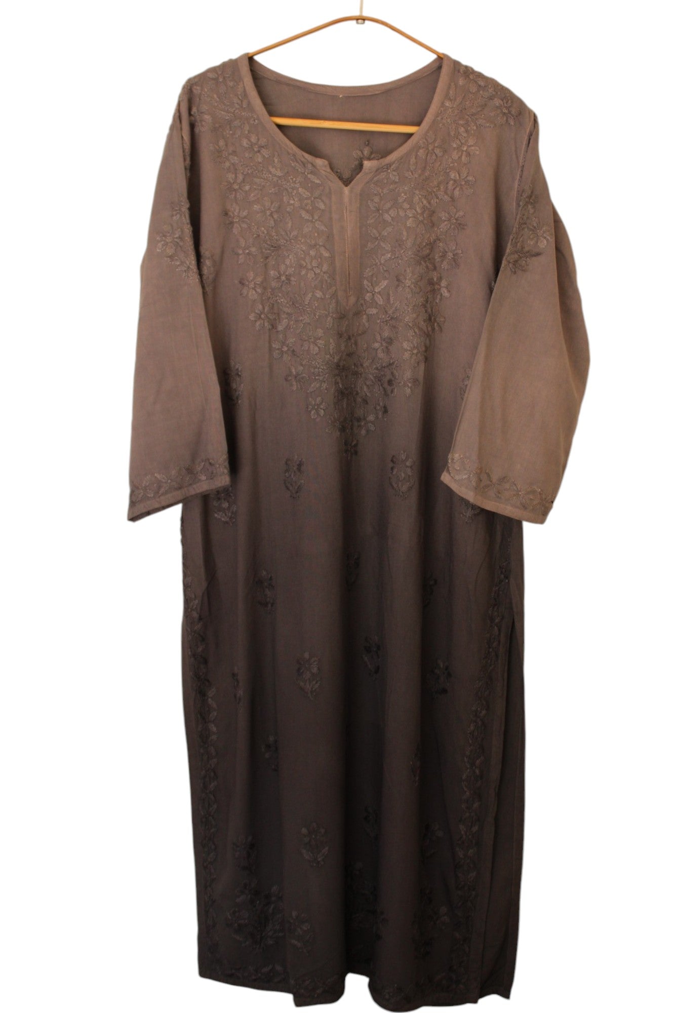 GREY DUAL SHADE RAYON KURTA PALAZZO SET