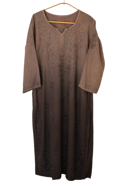 GREY DUAL SHADE RAYON KURTA PALAZZO SET