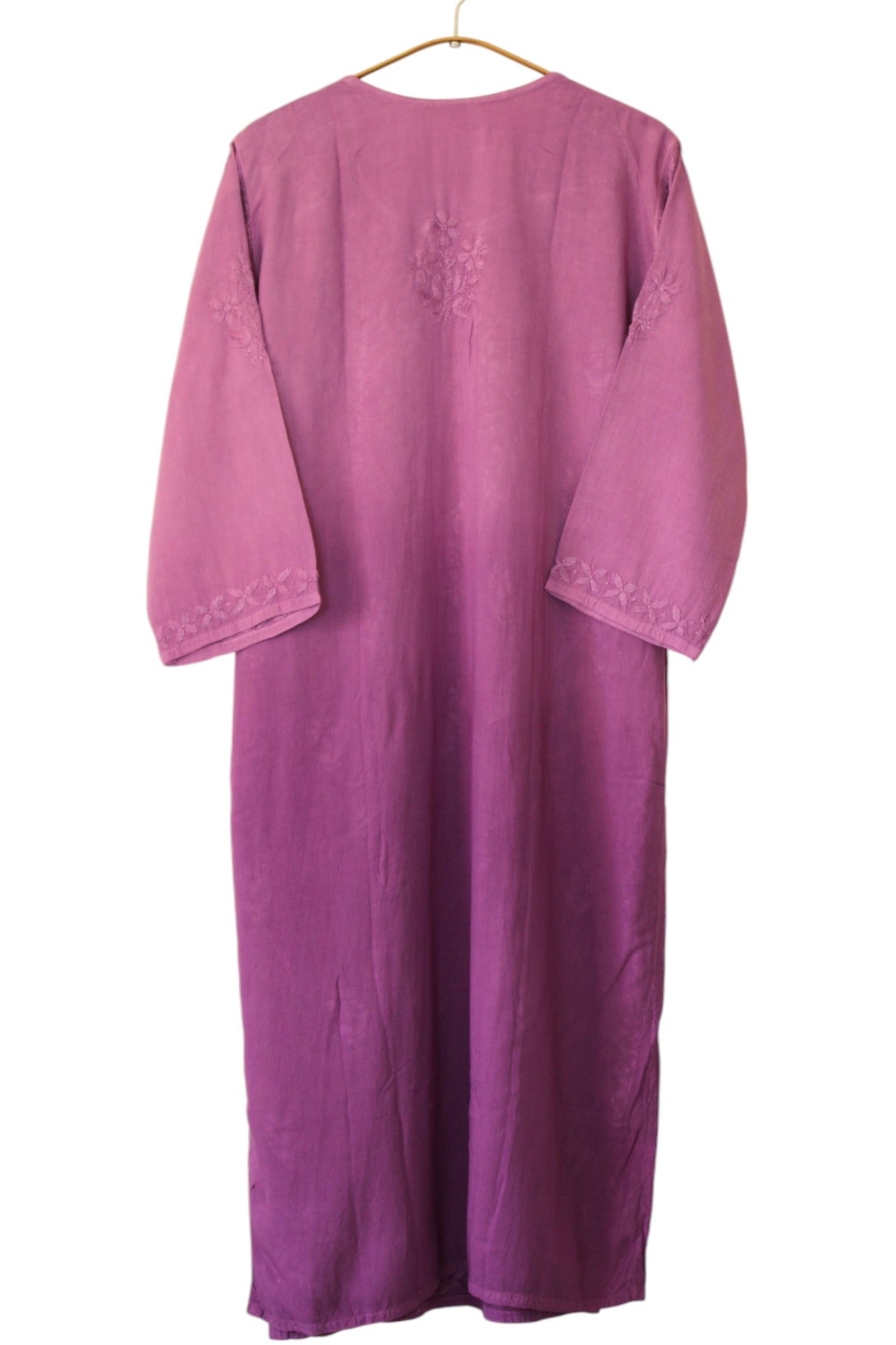 PURPLE DUAL SHADE RAYON KURTA PALAZZO SET
