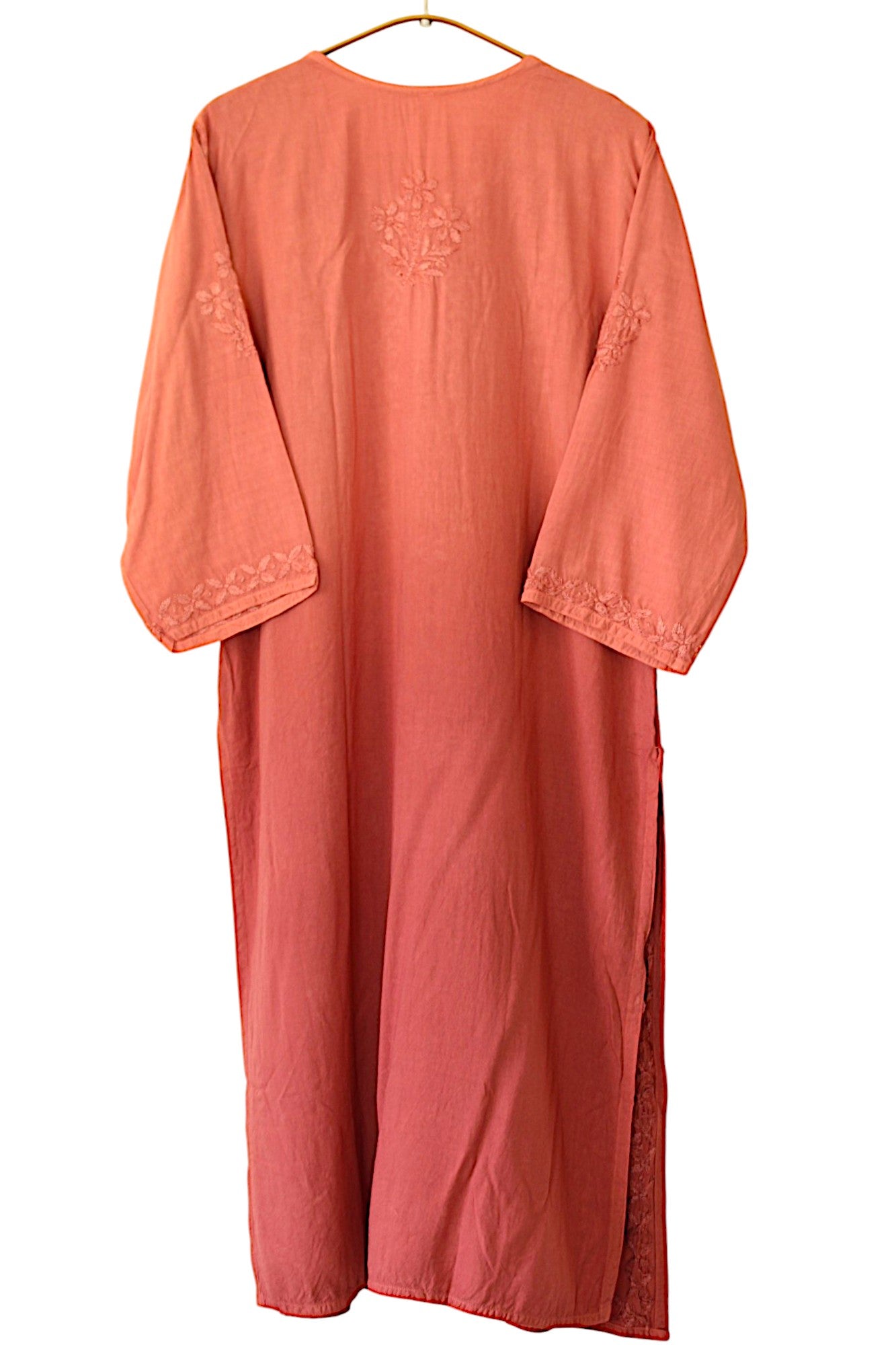 RUSTY BROWN DUAL SHADE RAYON KURTA PALAZZO SET