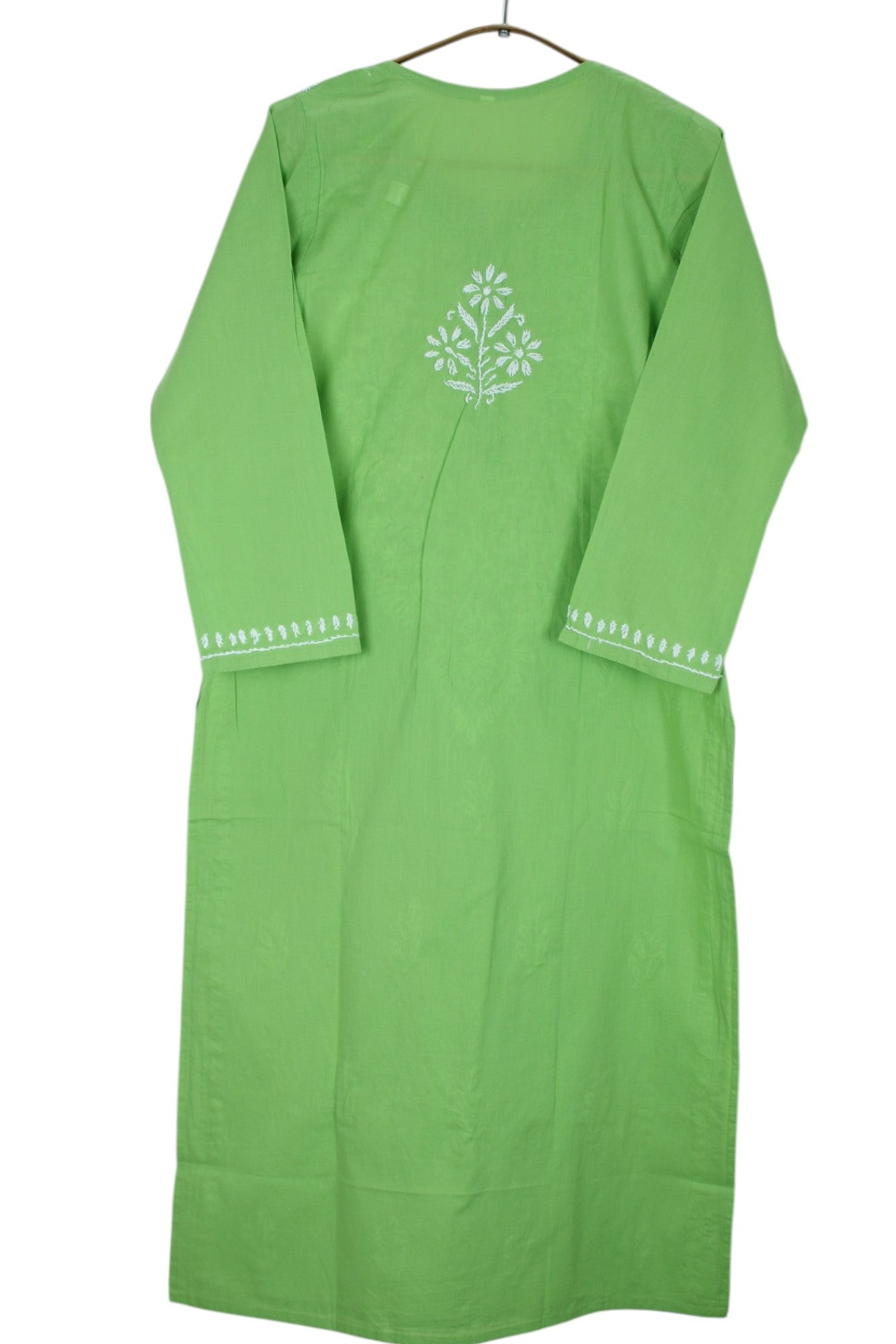 AYAT SEA GREEN COTTON LONG KURTA